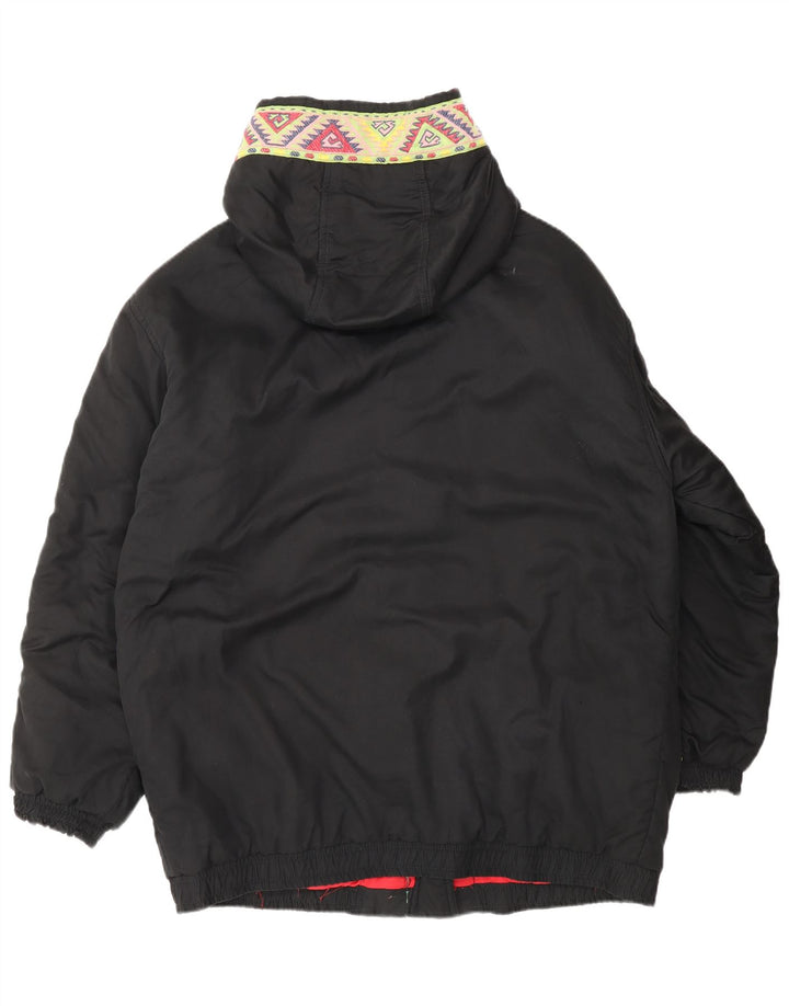 Męska kurtka wiatrówka z kapturem Valentino US 42 XL, czarny, geometryczny poliester