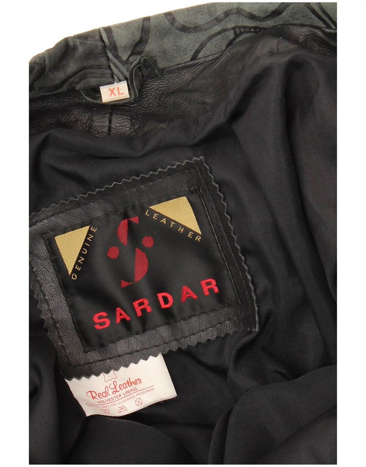 Kurtka skórzana damska SARDAR UK 18 XL Czarna skóra