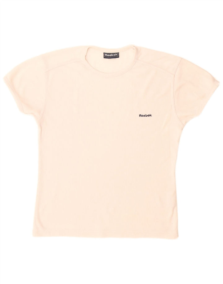 T-shirt damski Reebok Top UK 12 Średni biały poliester