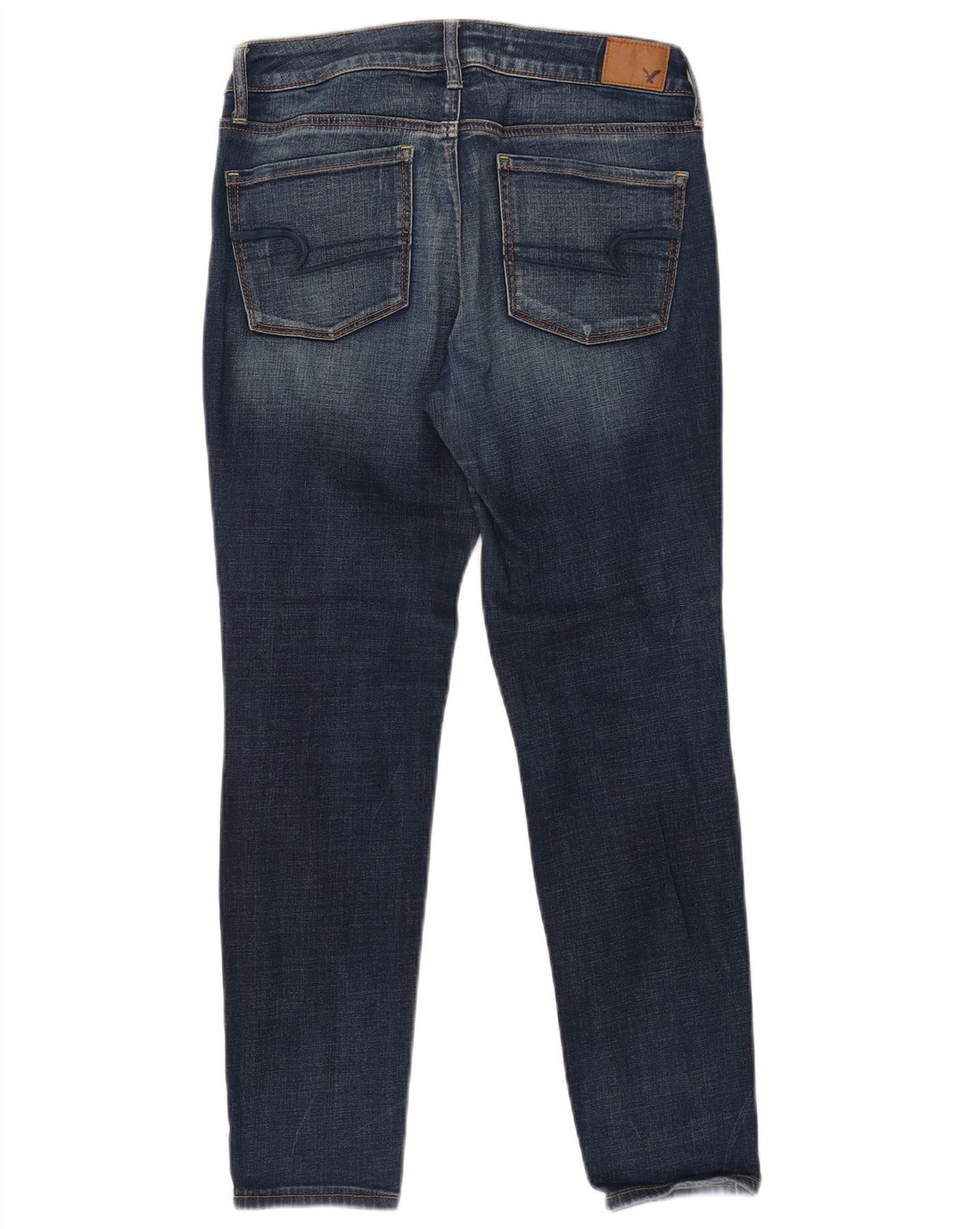 Damskie jeansy skinny AMERICAN EAGLE UK 12 Medium W28 L27 Granatowa bawełna