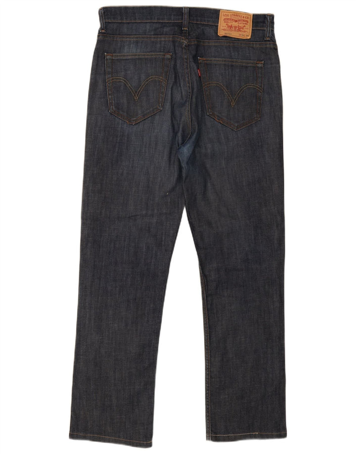 Męskie proste dżinsy Levi's W34 L34 Granatowa bawełna