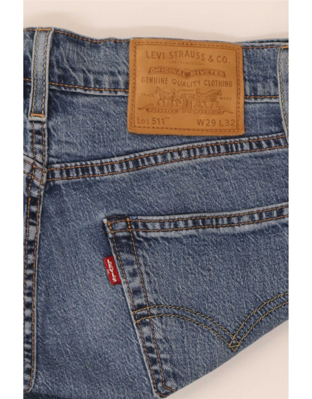 Męskie jeansy Levi's 511 Slim W29 L32 Niebieskie