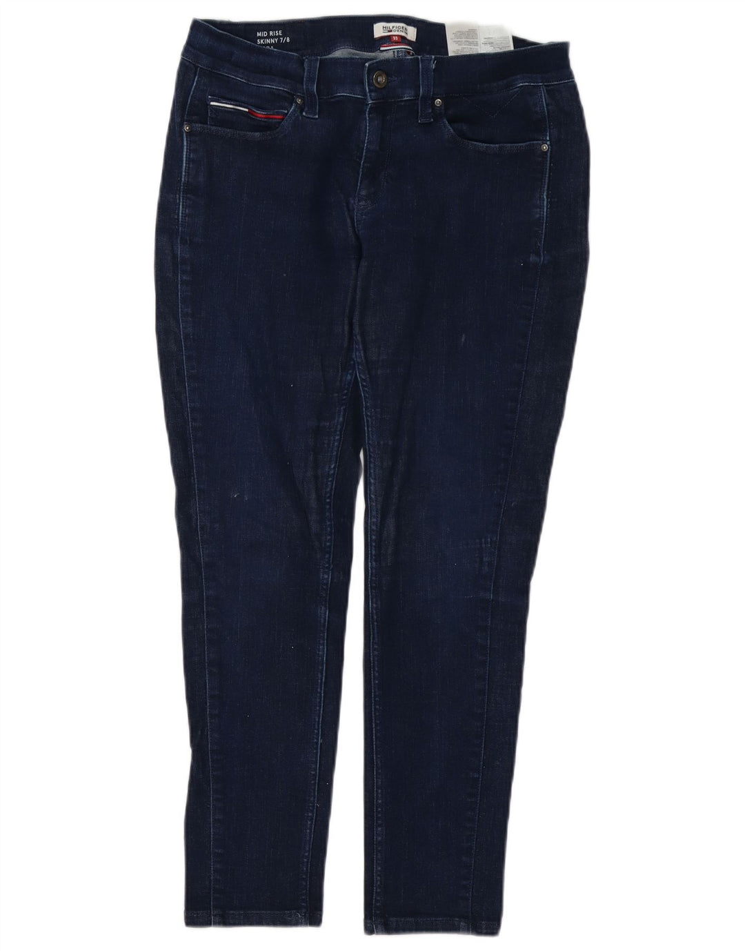 Damskie jeansy skinny TOMMY HILFIGER US 7/8 Medium W32 L27 Granatowe