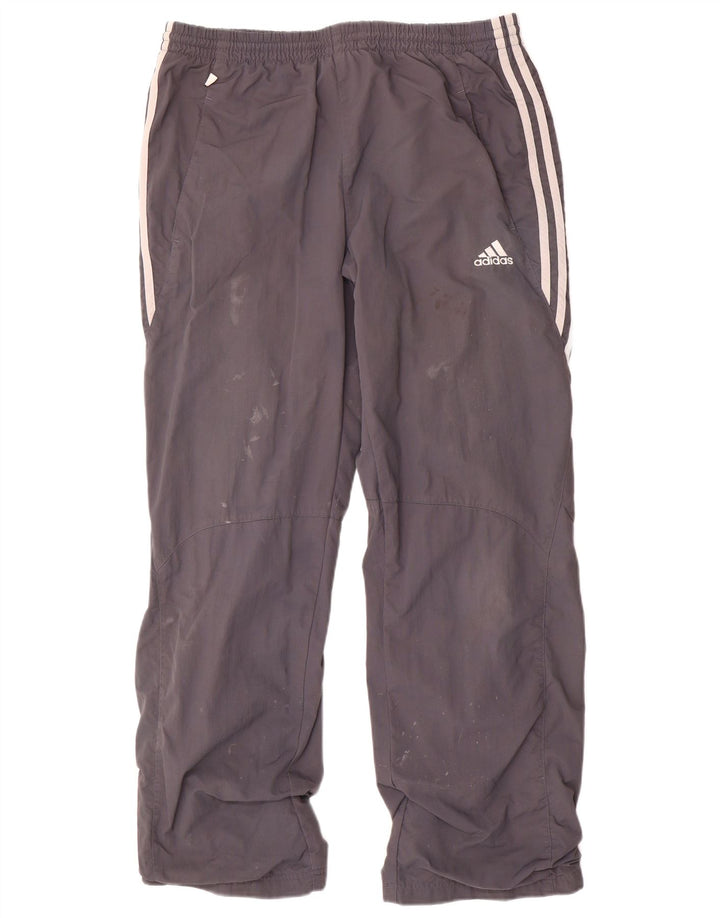 Męskie spodnie dresowe Adidas, średnioszare, poliamidowe