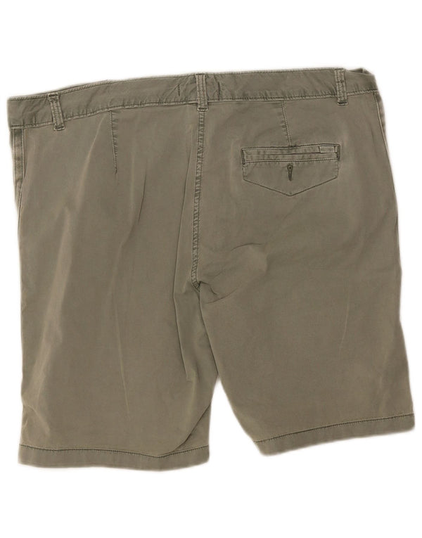 Marks & Spencer Womens Chino Shorts UK 18 XL W38 Green