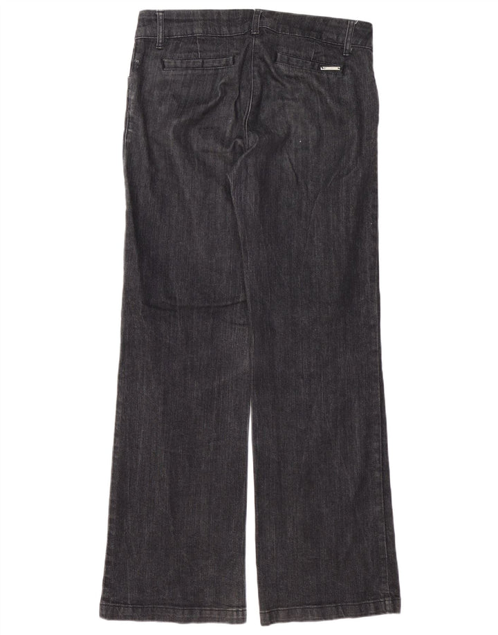 Damskie jeansy Bootcut WALLIS UK 12 Medium W32 L32 Czarna bawełna