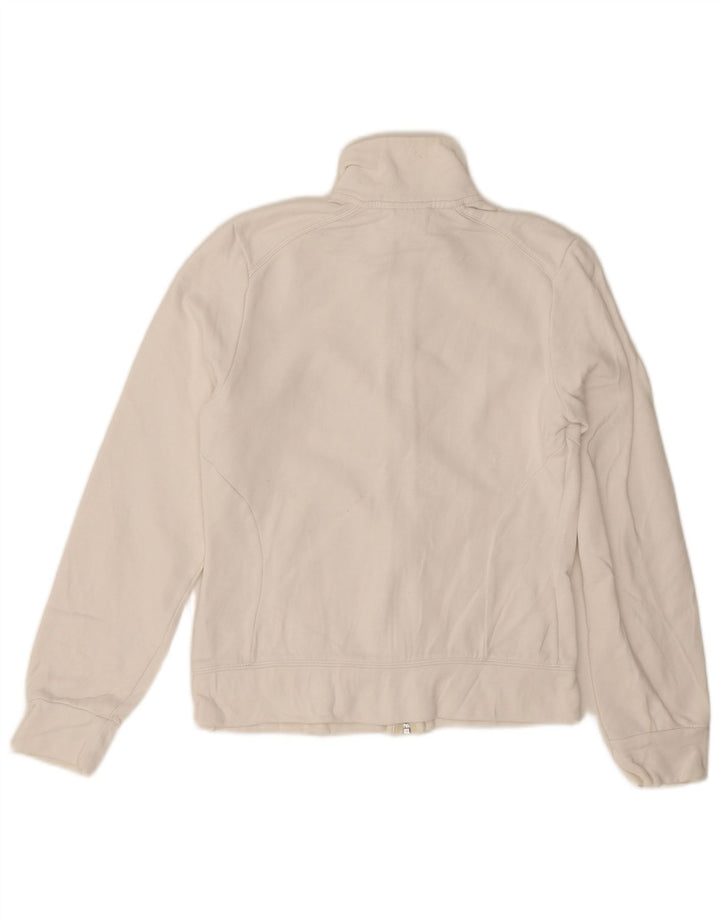 Damska bluza dresowa Adidas UK 12 Średnia biała bawełna
