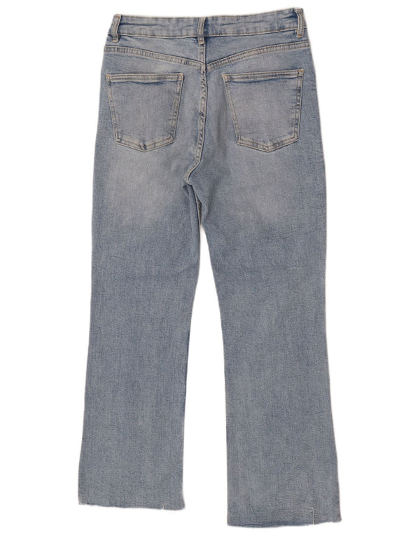 Jeansy damskie Zara Crop Bootcut EU 38 Small W28 L25 Niebieskie