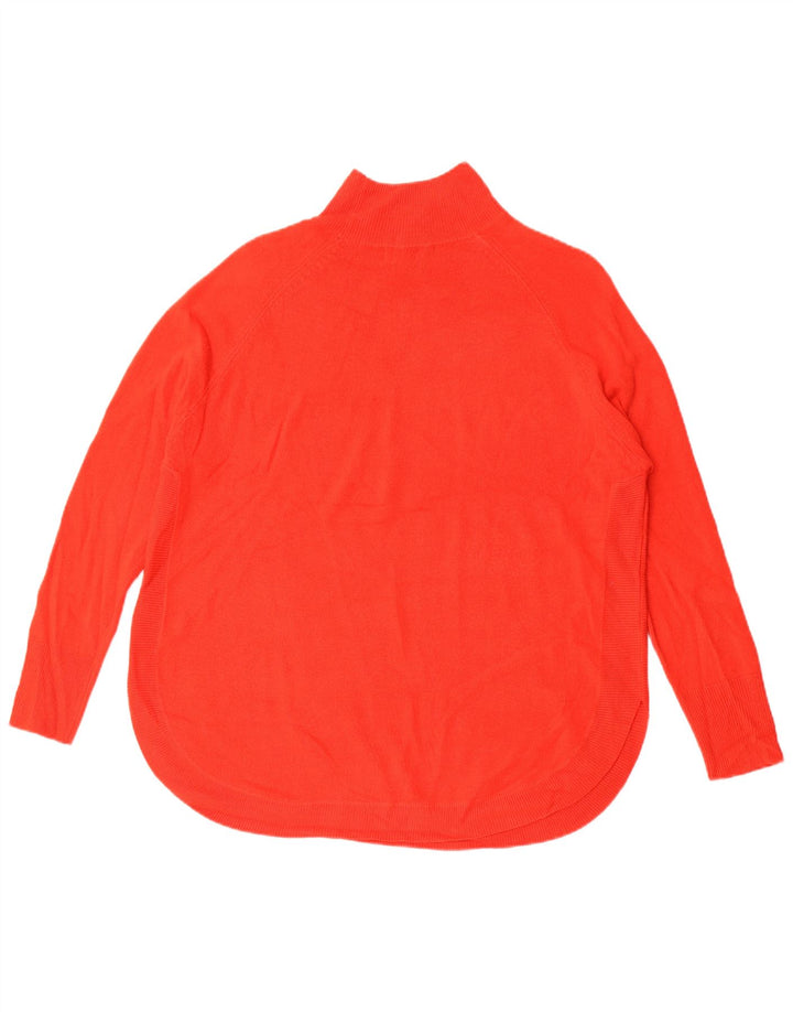 Marks & Spencer Damski sweter z golfem UK 14, średni czerwony
