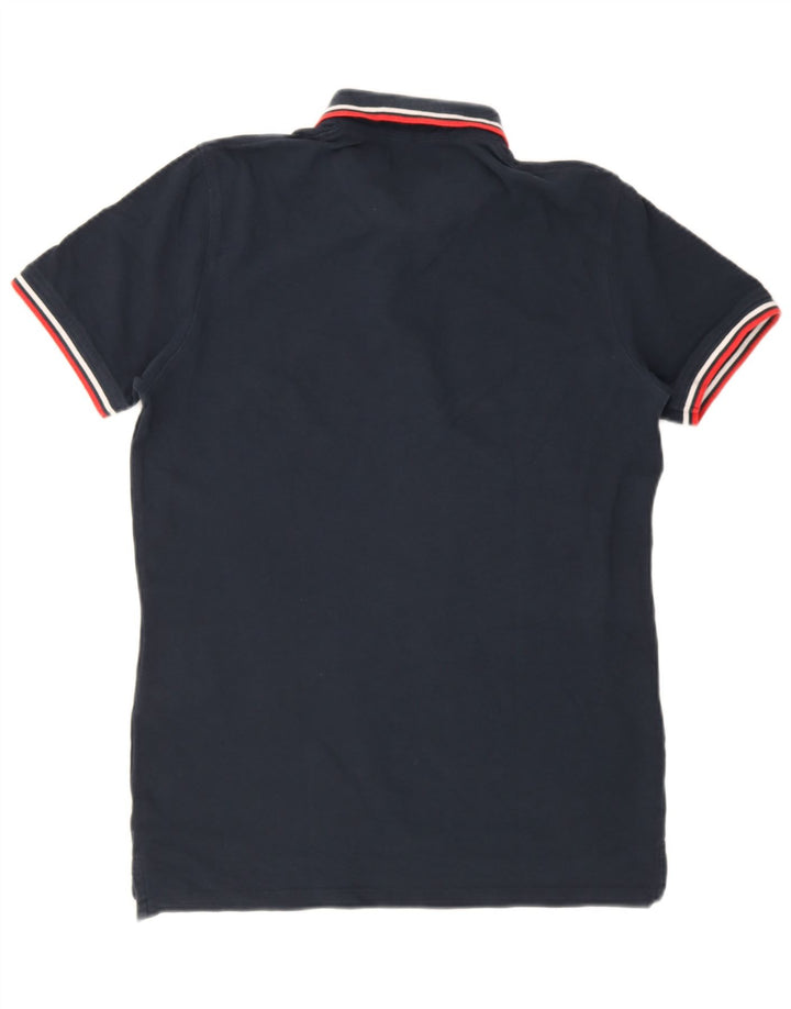 Męska koszulka polo Jack & Jones, średnia, granatowa, bawełniana