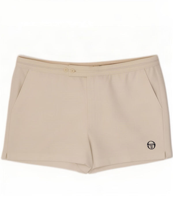 Męskie spodenki codzienne Sergio Tacchini IT 58 4XL W40 Biały poliester