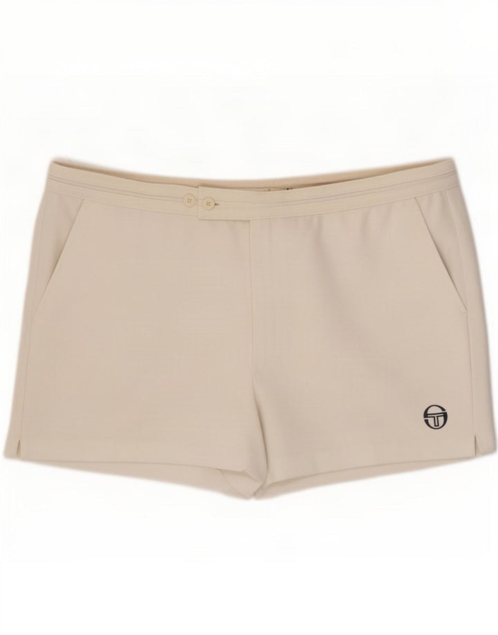 Męskie spodenki codzienne Sergio Tacchini IT 58 4XL W40 Biały poliester