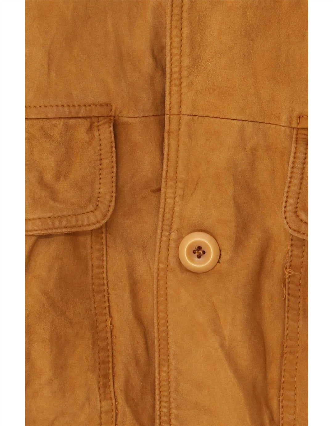 Vintage męska zamszowa kurtka bomber UK 38 średni beż