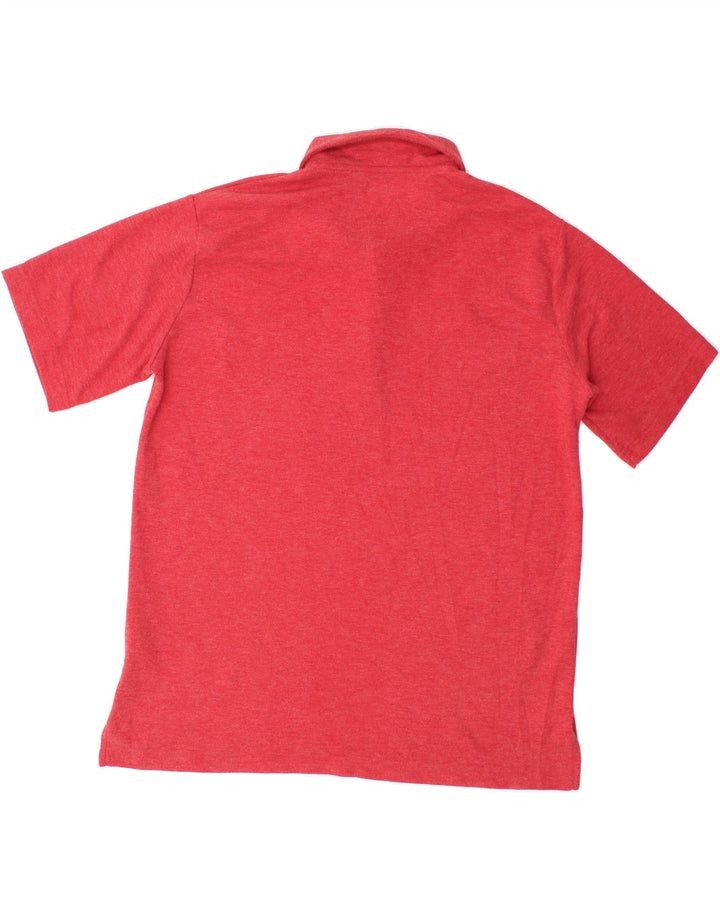 JORDAN Mens Oklahoma Standard Fit Polo Shirt Medium Red Polyester Vintage Jordan and Second-Hand Jordan from Messina Hembry 