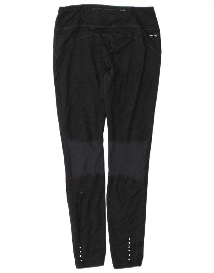 Legginsy damskie Nike UK 10, małe, czarne, z blokami kolorów