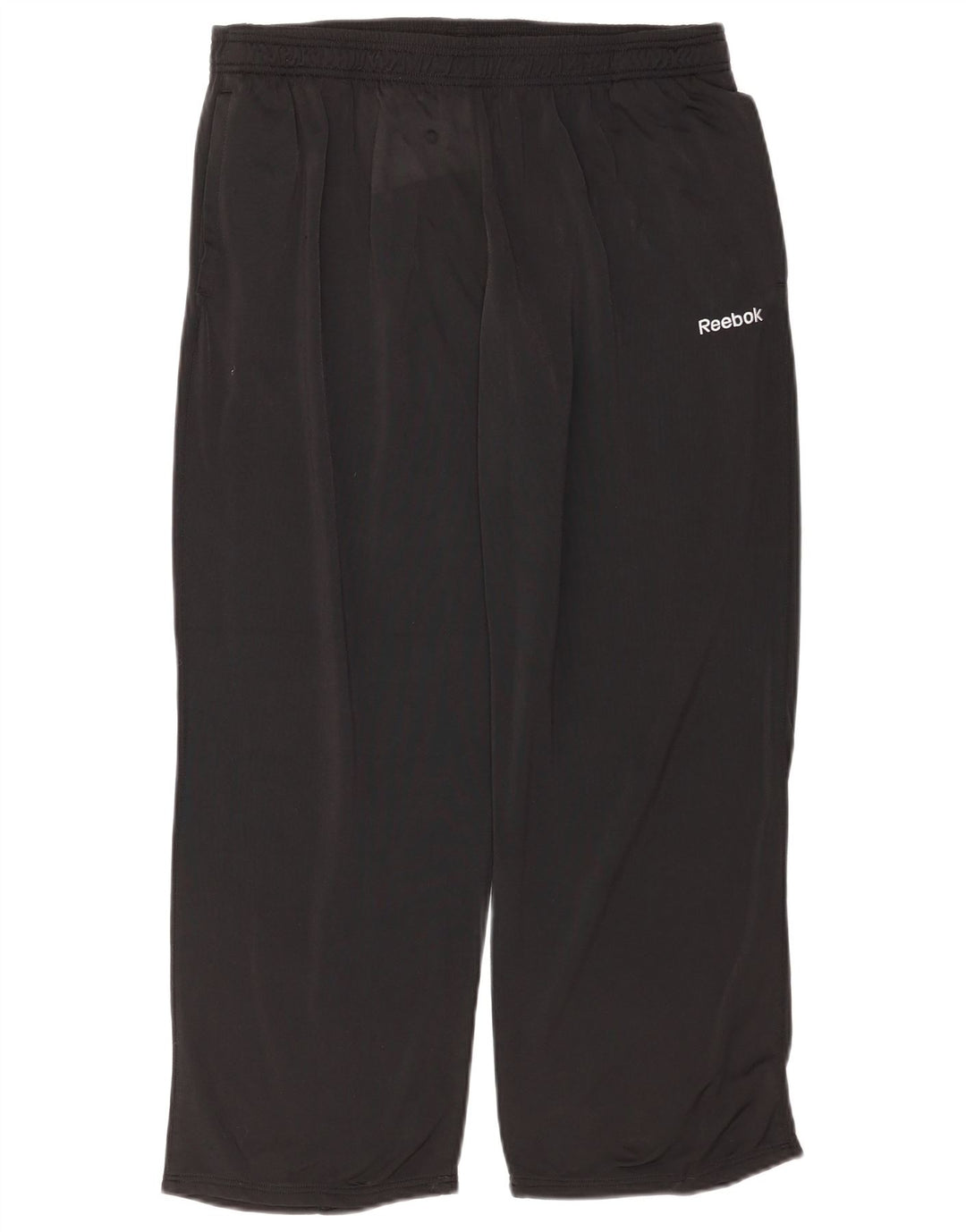 Męskie spodnie dresowe Reebok, duże, czarne, z poliestru