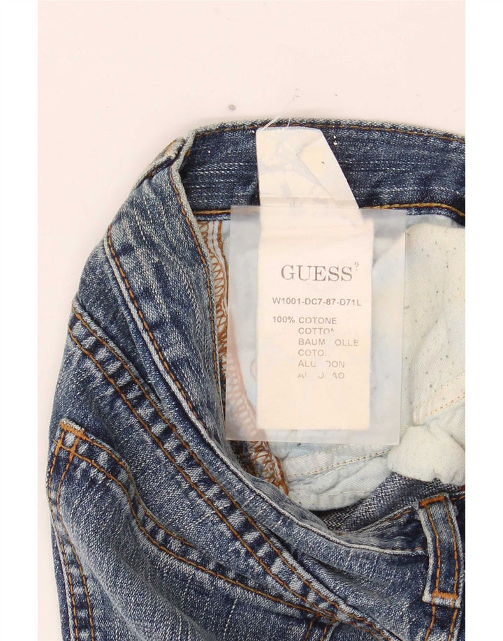 Guess Damskie Rozkloszowane Dżinsy W26 L32 Niebieskie Bawełniane