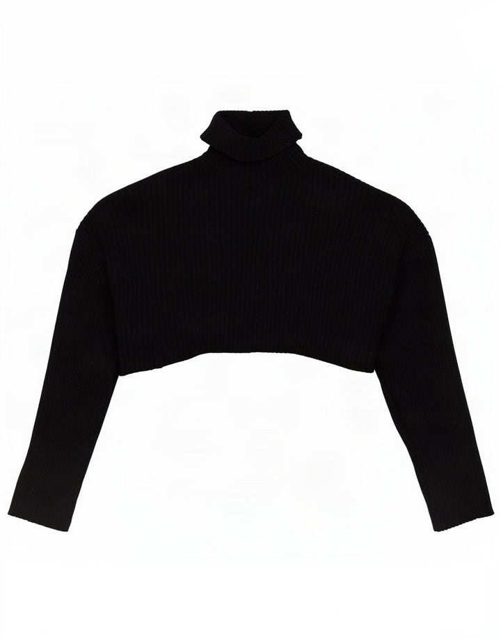 Damski sweter oversize Zara z okrągłym dekoltem UK 10 Small Black