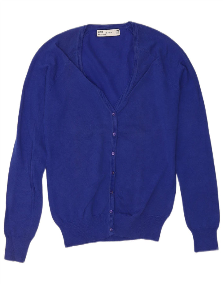 Sweter damski Zara, UK 12, średni niebieski, bawełniany