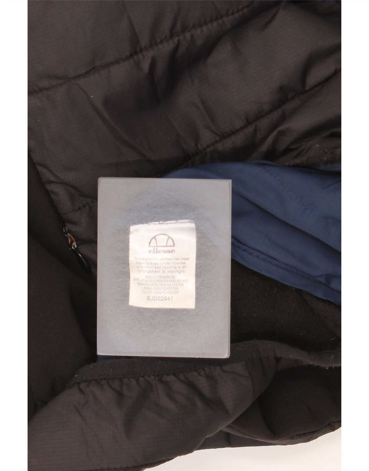 Męska ocieplana kurtka z kapturem Ellesse UK 36 Small Black Nylon