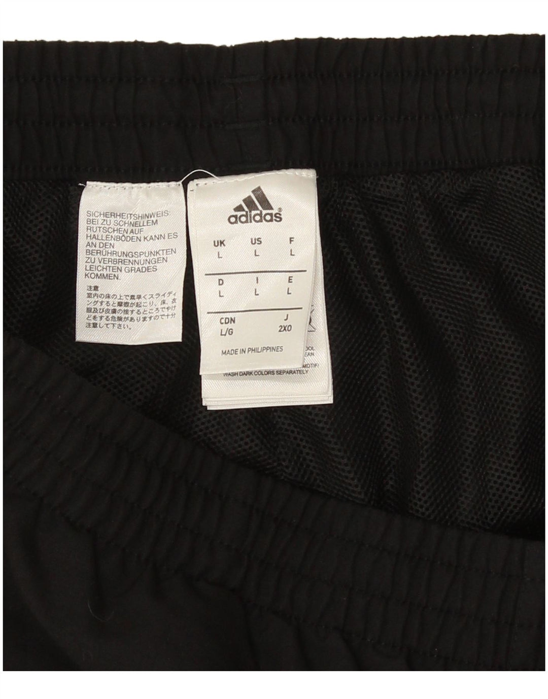 Adidas Męskie spodnie dresowe Joggery, duże, czarne, poliestrowe