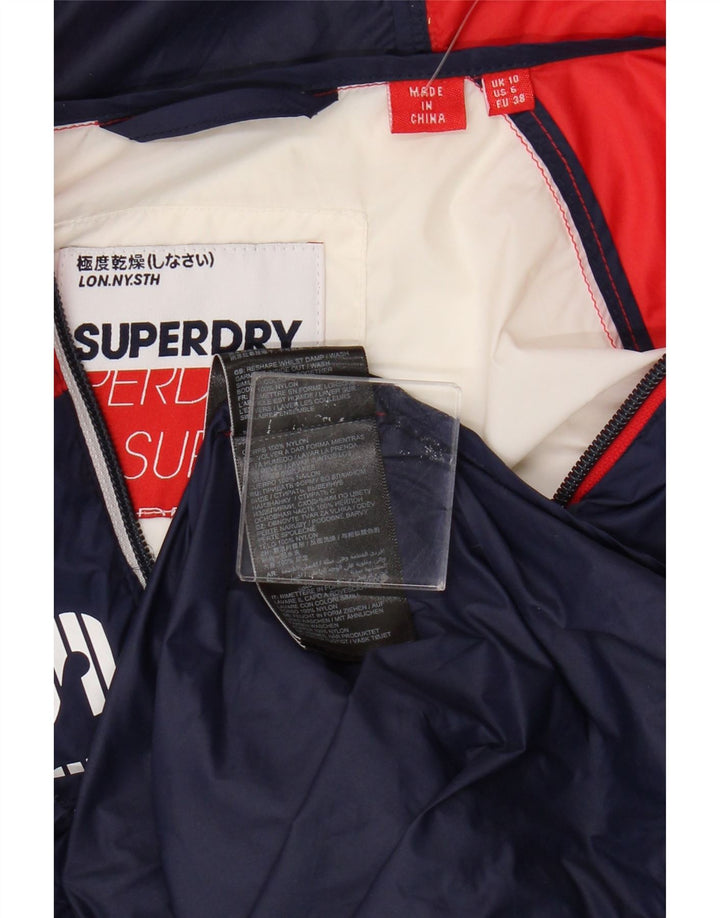Damska kurtka przeciwdeszczowa Superdry Oversized Graphic UK 10, mała, wielokolorowa