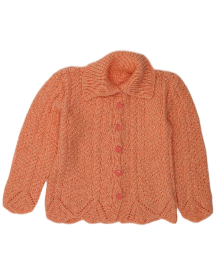 Sweter damski w stylu vintage, UK 14, średni pomarańczowy