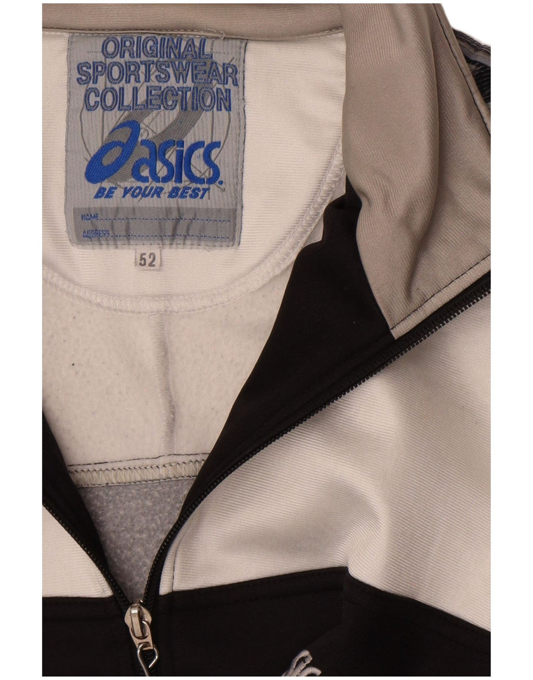 Męska kurtka dresowa Asics IT 52 z dużym czarnym blokiem kolorów