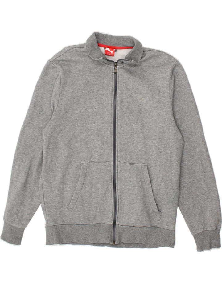PUMA Mens Tracksuit Top Jacket Medium Grey Cotton Vintage Puma and Second-Hand Puma from Messina Hembry 