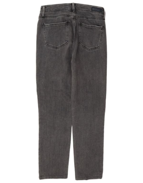 Damskie jeansy przycięte Tommy Hilfiger W27 L25 Szara bawełna