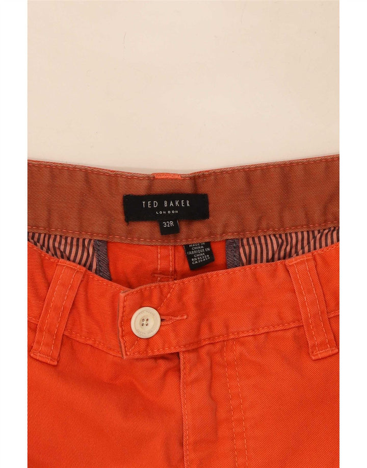 Męskie spodenki chino Ted Baker W32, średniopomarańczowa, bawełniana