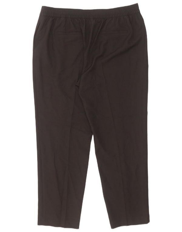 Spodnie damskie Marks & Spencer z wysokim stanem UK 20 2XL W36 L30 Czarne