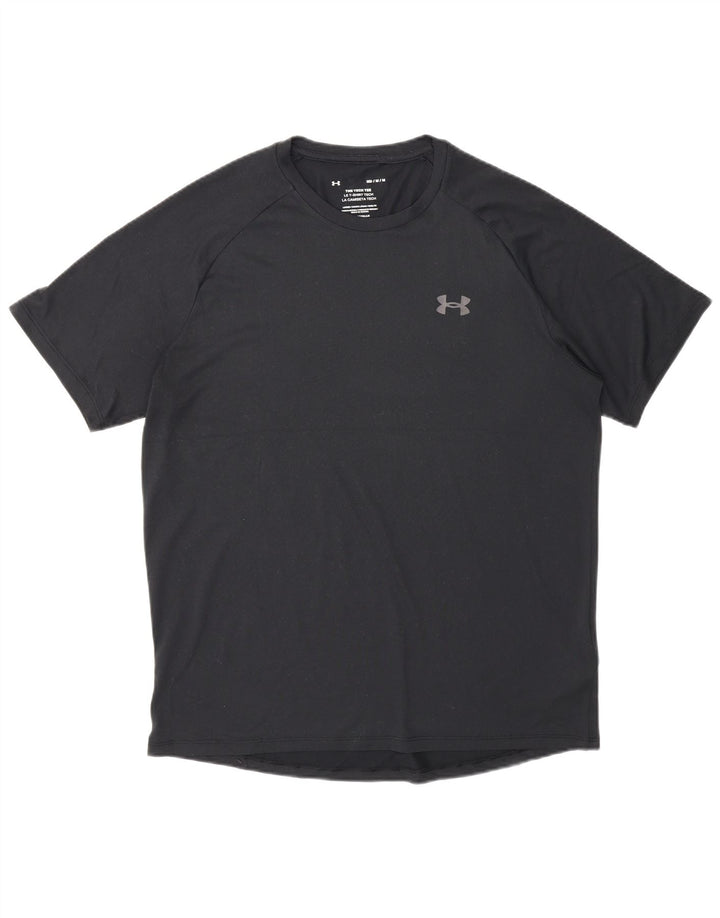 Męska koszulka Under Armour Heat Gear Top, średni czarny poliester