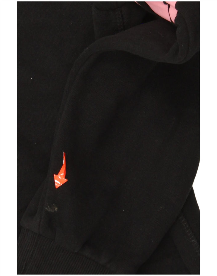 Damski sweter z kapturem Superdry Graphic UK 16, duży, czarny