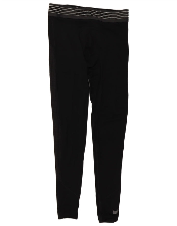 Męskie legginsy Nike Dri Fit Graphic, średni czarny poliester
