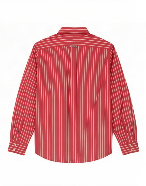 Crew Clothing Mens Tailored Fit Shirt Large Pink Pinstripe