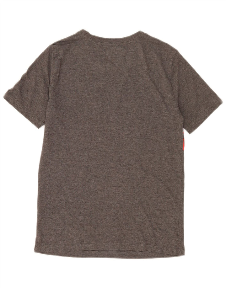 Chłopięcy T-shirt z grafiką Puma, 10-11 lat, średnioszary, bawełniany