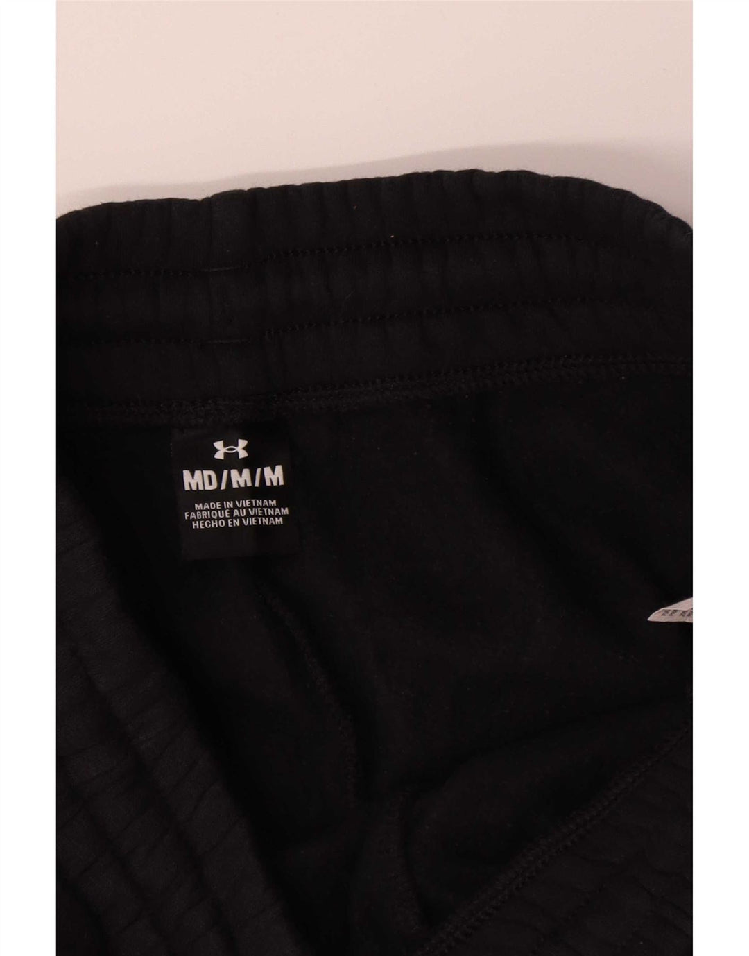 Męskie spodnie dresowe Under Armour Crop, joggery, średnia czarna bawełna