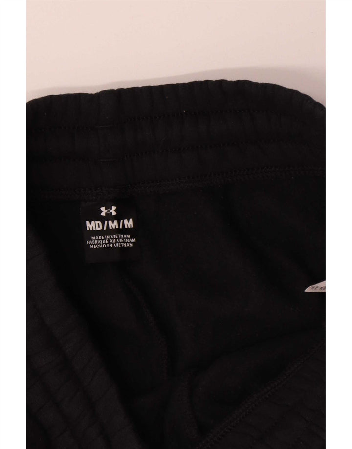 Męskie spodnie dresowe Under Armour Crop, joggery, średnia czarna bawełna