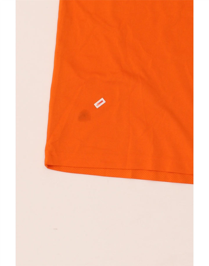 IZOD Mens Golf Polo Shirt Medium Orange Colourblock Polyester Vintage Izod and Second-Hand Izod from Messina Hembry 
