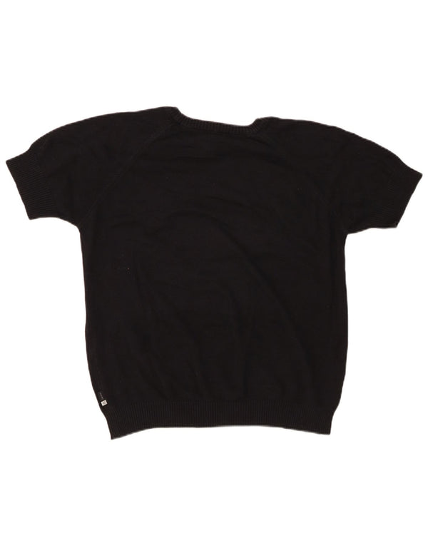 Damski sweter CALVIN KLEIN z okrągłym dekoltem UK 16, duży, czarny