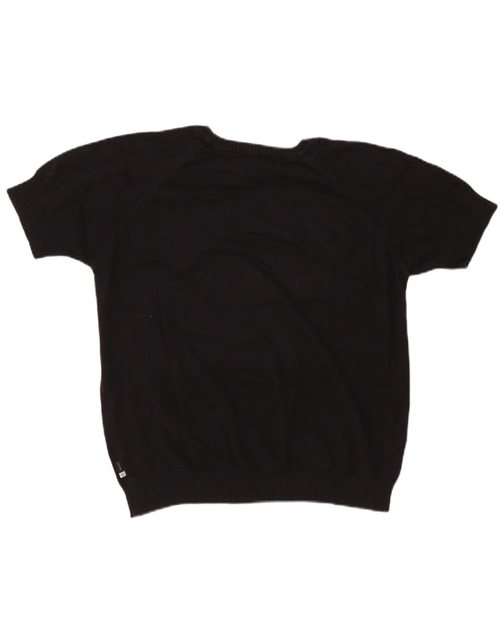 Damski sweter CALVIN KLEIN z okrągłym dekoltem UK 16, duży, czarny