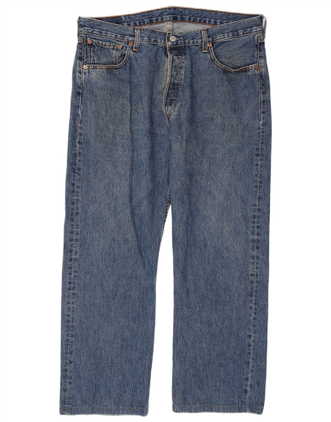 Męskie jeansy Levi's 501 Straight W36 L28 Niebieskie bawełniane