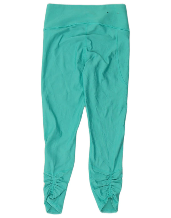 Damskie legginsy Capri Under Armour UK 12, średni turkusowy poliester