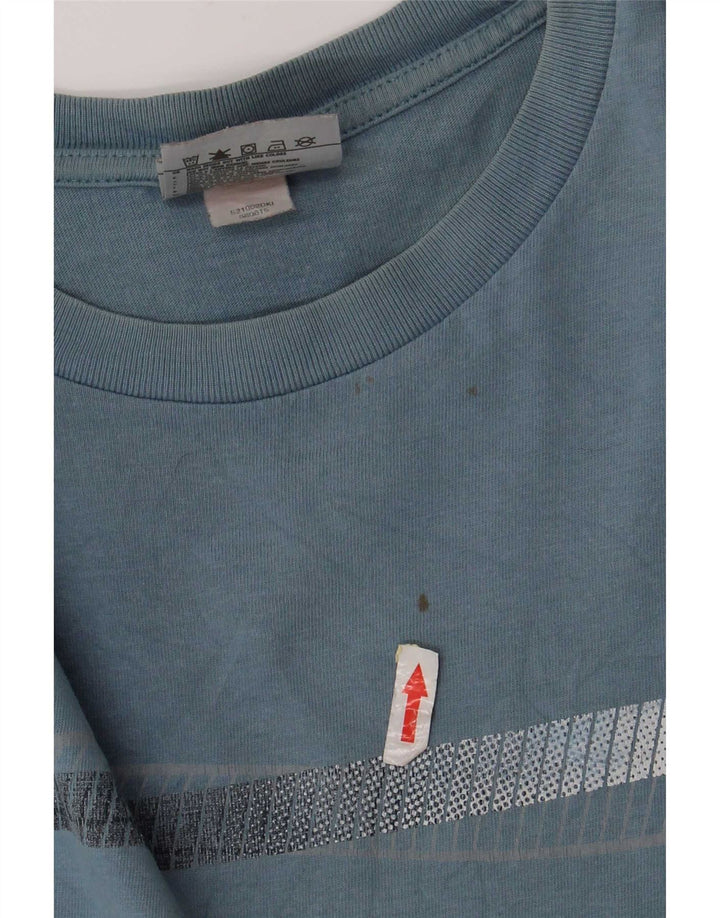 T-shirt męski Nike, mały, niebieski, bawełniany