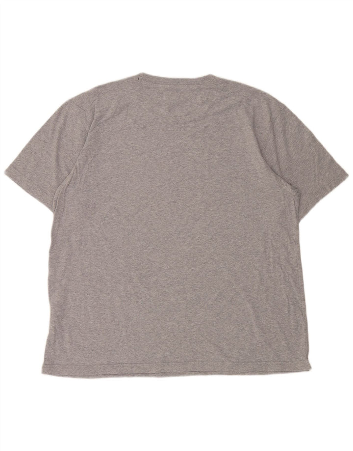 CHAMPION Mens Graphic T-Shirt Top 2XL Grey Cotton