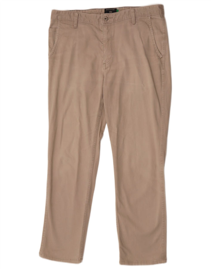 Męskie spodnie typu slim chino Dockers W34 L29 beżowe