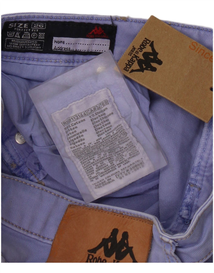 Damskie jeansy Slim Fit Kappa Perfect Fit W26 L31 Liliowa bawełna
