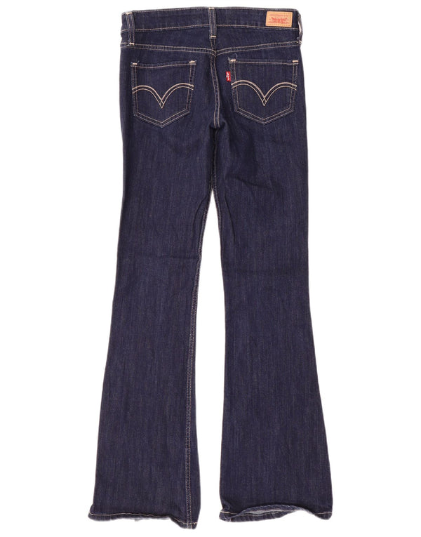 Jeansy damskie Levi's 518 Super Low Bootcut US 1 XS W28 L32 Granatowa bawełna