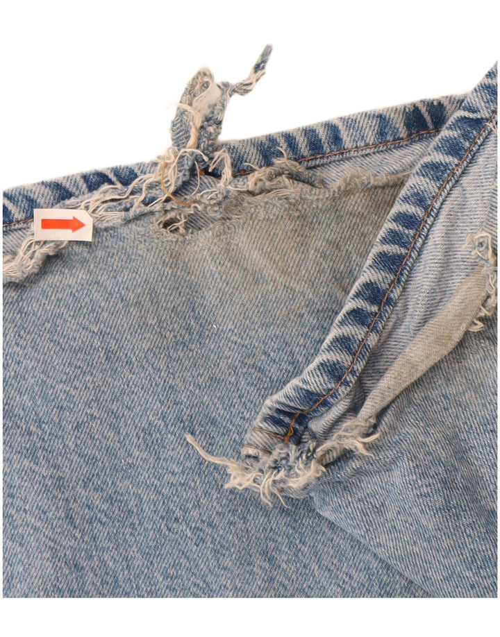 Damskie dżinsy cargo ZARA rozkloszowane EU 34 2XS W24 L32 Niebieskie bawełniane